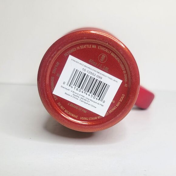 STANLEY Scarlet Tinsel Quencher H2.0 Flowstate Tumbler 40 oz Limited Edition NEW - Picture 8 of 11